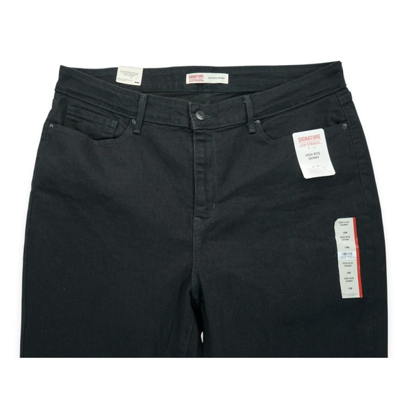 NWT Signature Levi Strauss High Rise Skinny Jeans Women's Super Stretch SZ 18M - Picture 3 of 6